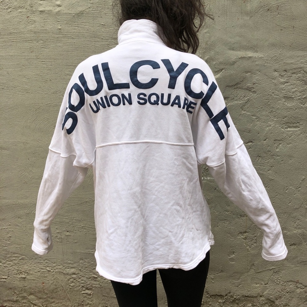 Vintage SoulCycle spirit jersey so comfy and warm